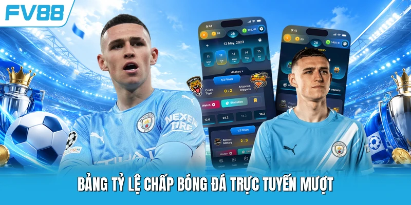 Bảng tỷ lệ chấp bóng đá trực tuyến mượt