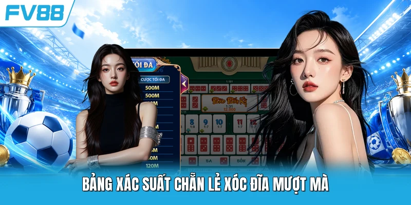 Bảng xác suất chẵn lẻ Xóc Đĩa mượt mà