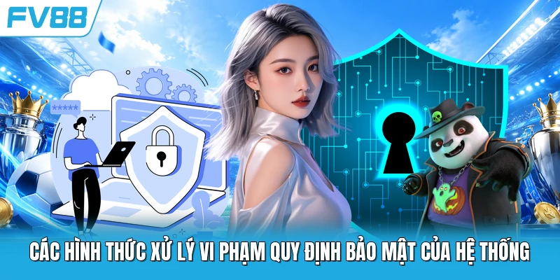 Các hình thức xử lý vi phạm quy định bảo mật của hệ thống